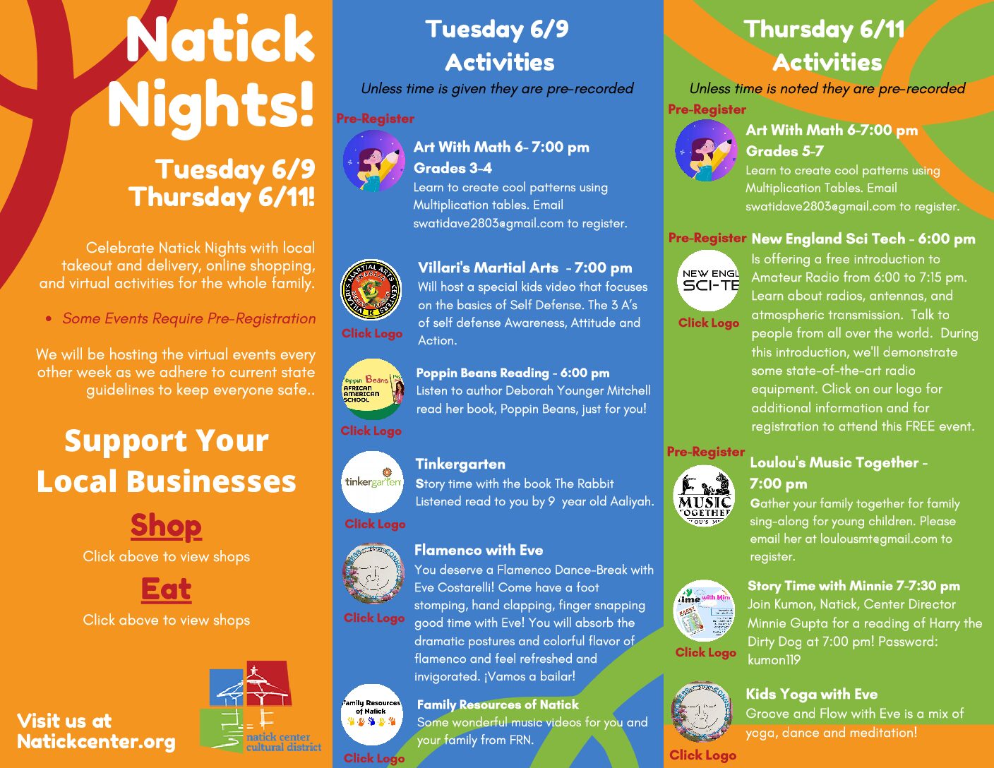 Virtual Natick Nights The Natick Center Cultural District
