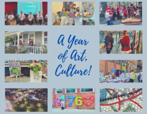 A year of Art, Culture, graphics show casing art and events from 2022